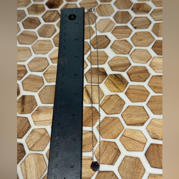 Faceted Amethyst Crystal Necklace Natural Healing Gemstone - Picture 4 of 6